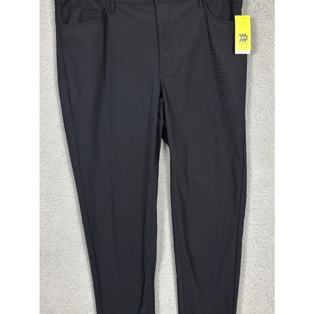 All-In-Motion Mens Golf Pants Moisture Wicking UV Black 38WX30L NWT's